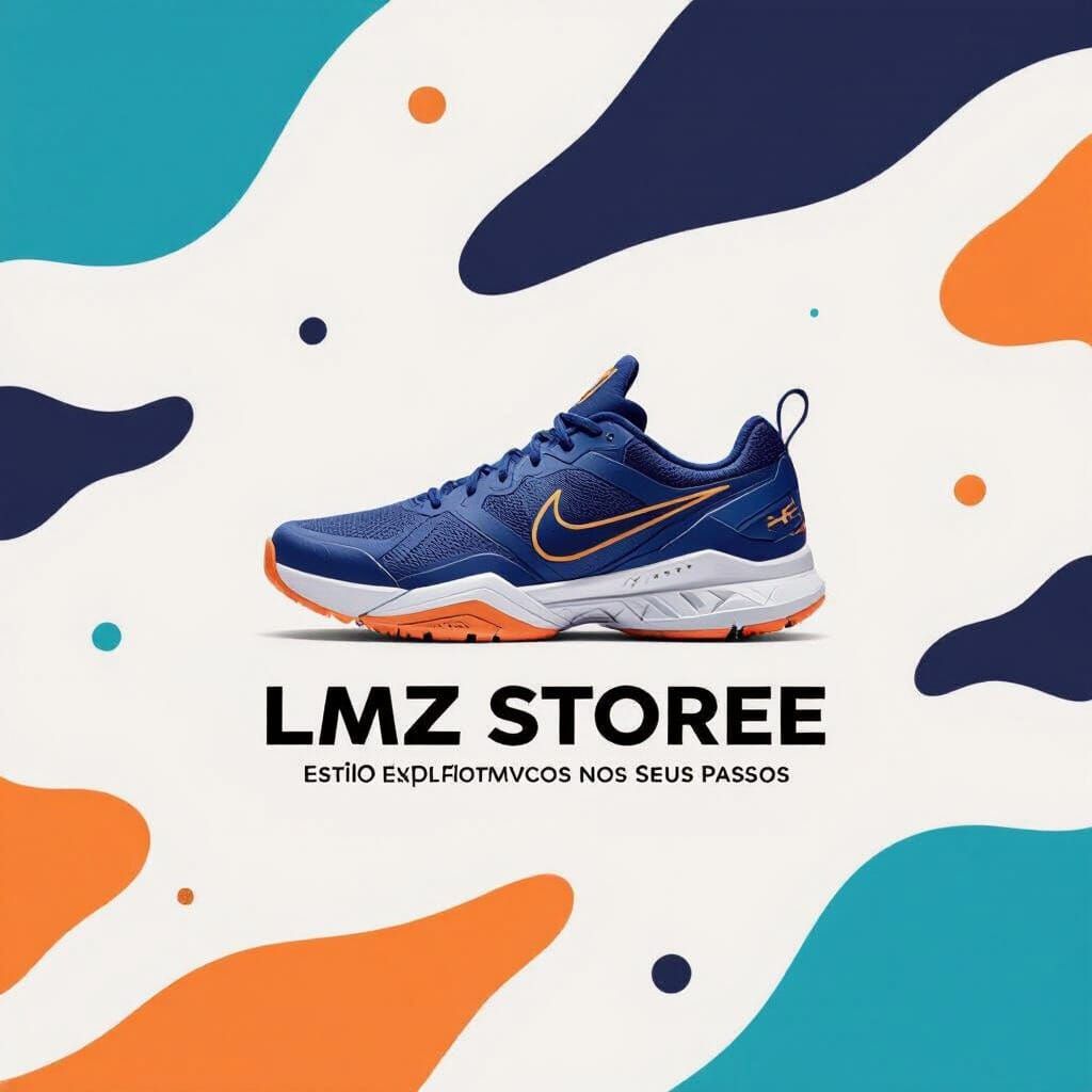 LMZ STOREE Sports Shoe Banner Ad in Minimalist Style