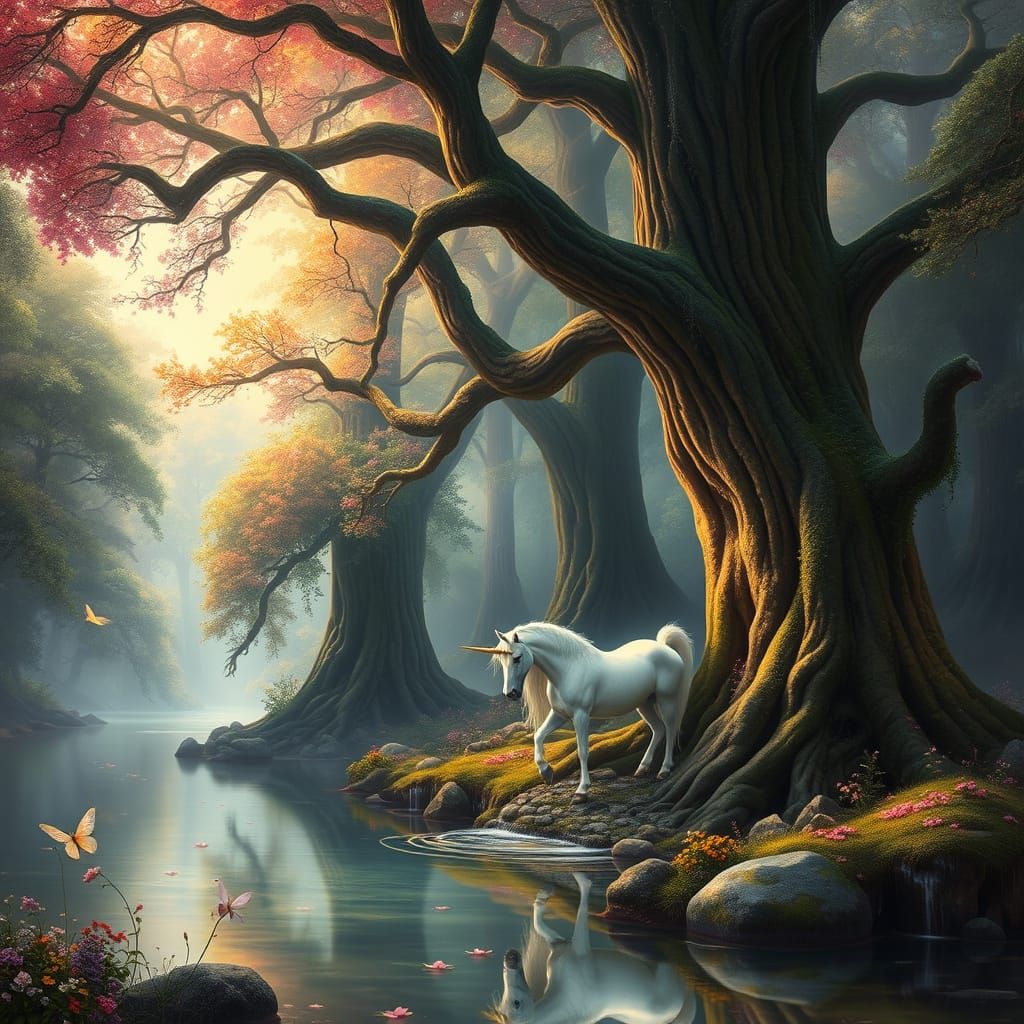 Whimsical Fairy Realm in Enchanted Forest