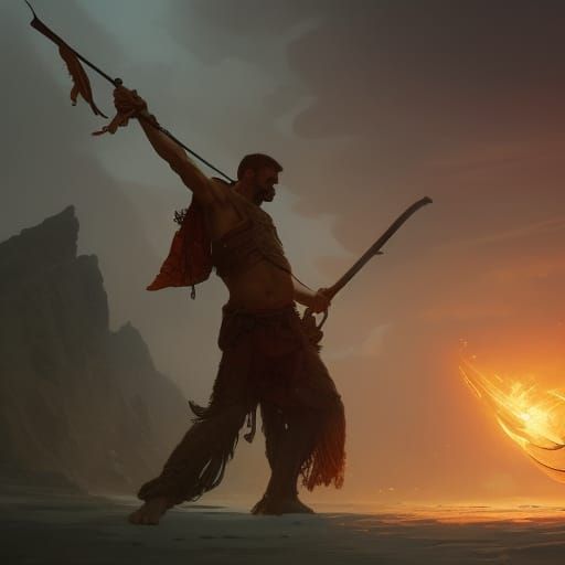 David and Goliath: Hyperdetailed Concept Art