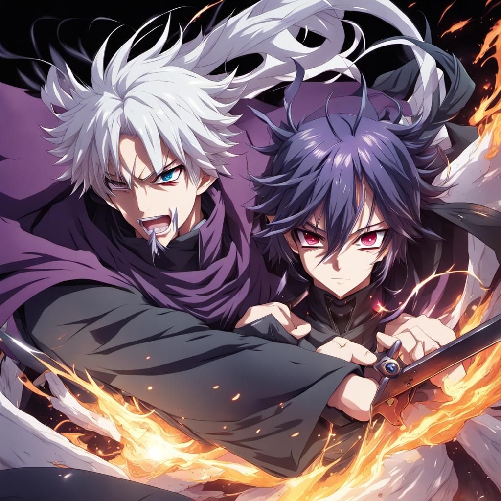 Anime Villain Defeated: Key Visual Manga Art