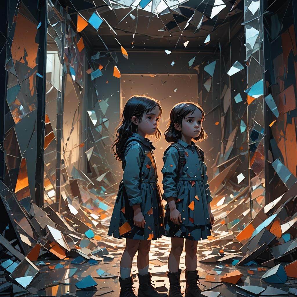 Shattered Hope: A Dark Fantasy Portrait