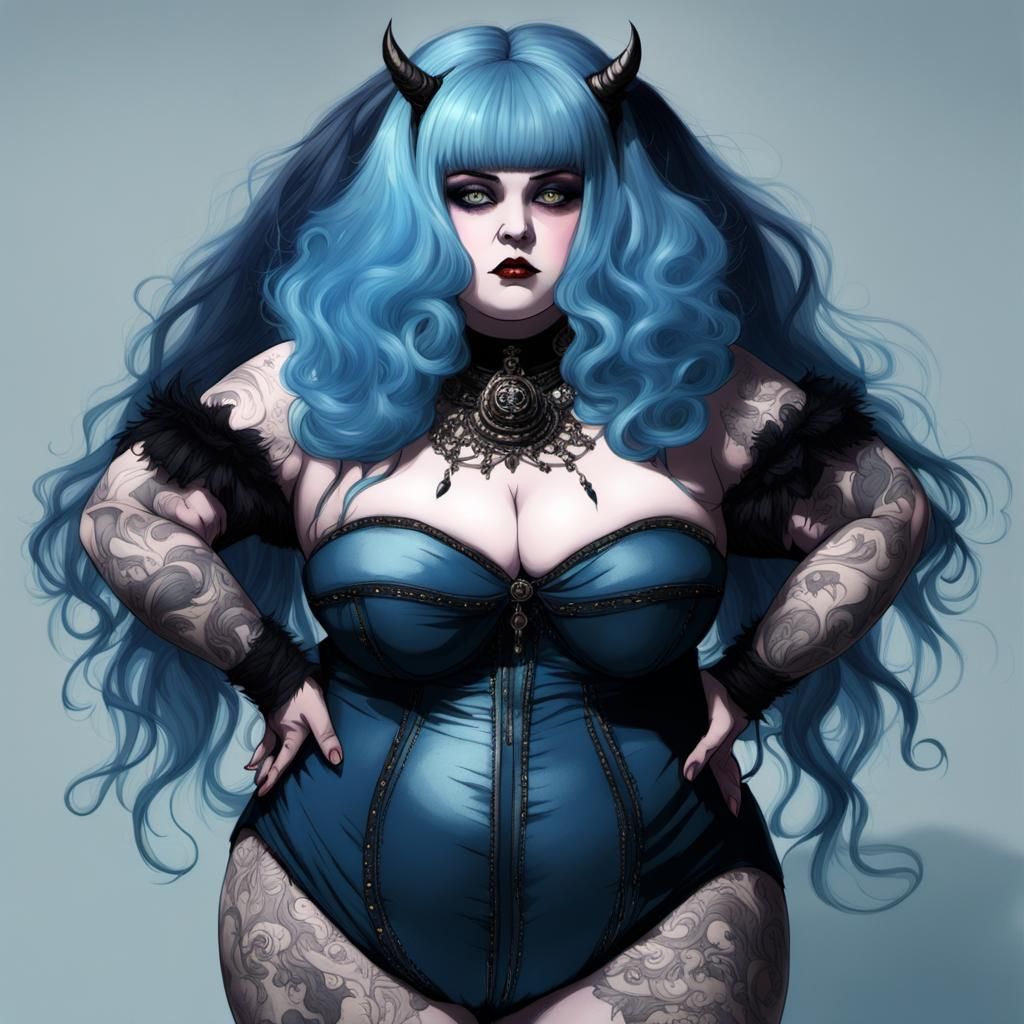 Gothic Enchantress with Twins in Castle Bedroom