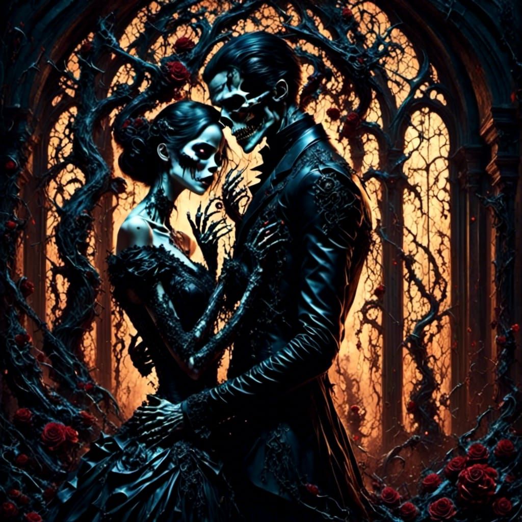 Gothic Embrace: Jack and Sally in Dark Romanticism