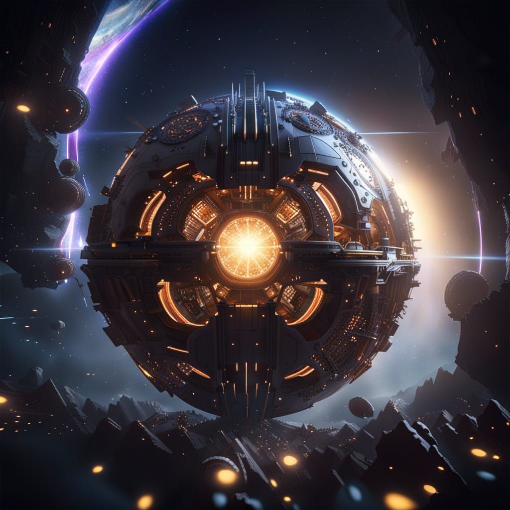 Dyson Sphere and Stellar Engine: 3D Game Cinematic