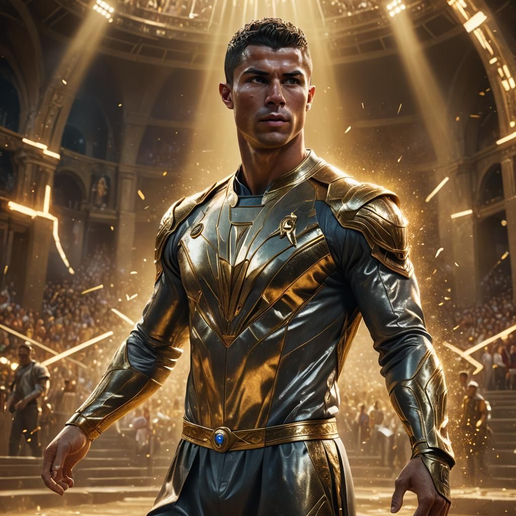 Cristiano Ronaldo Portrait in Mystical Arena
