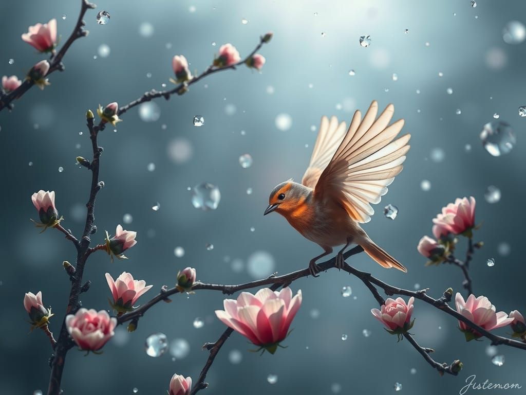 A Spring Awakening in Vibrant Watercolor