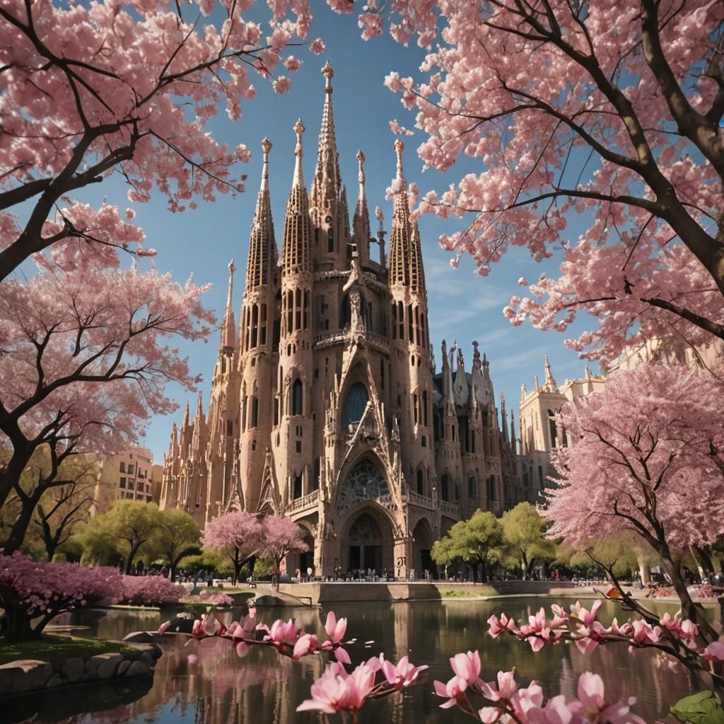 Sagrada Família Basilica Reflected: Barcelona Modernism in 8...