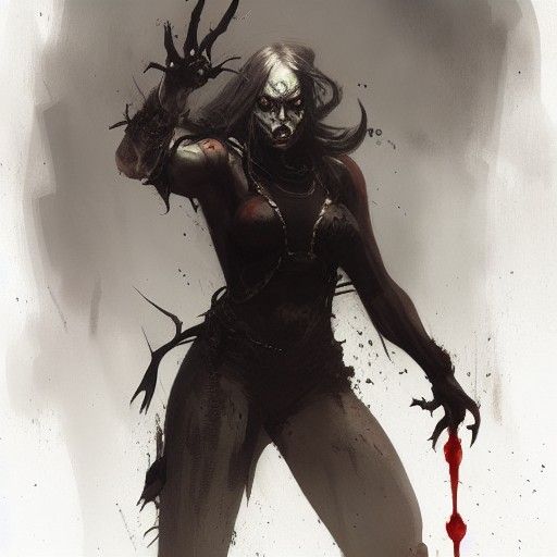 Sinister Fear Incarnate: A Dark Fantasy Artwork