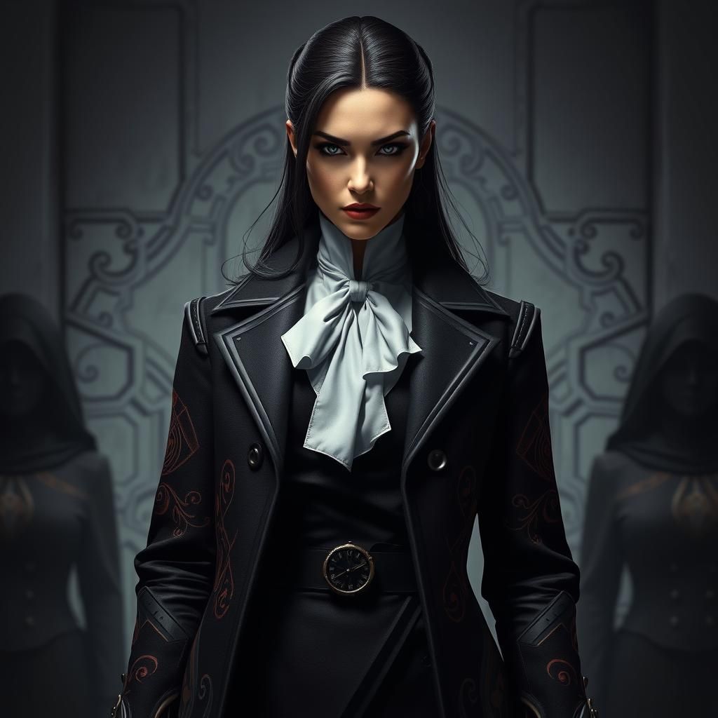 Authoritative Woman in Ornate Baroque Digital Art