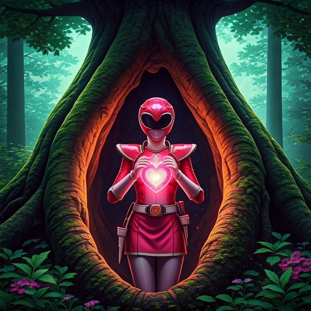 Sentai Nurse Healer in Enchanted Forest: 3D Anime Art