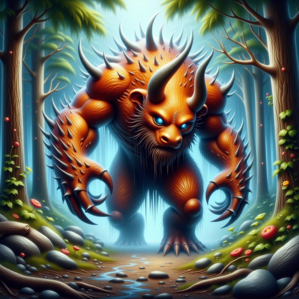 Dark Orange Monster Emerge from Mystical Arcadia