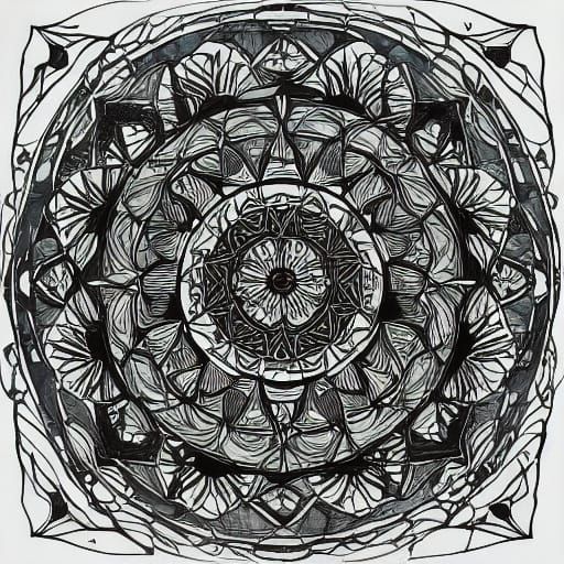 Border Collie Fine Line Tattoo Design in Ink Style