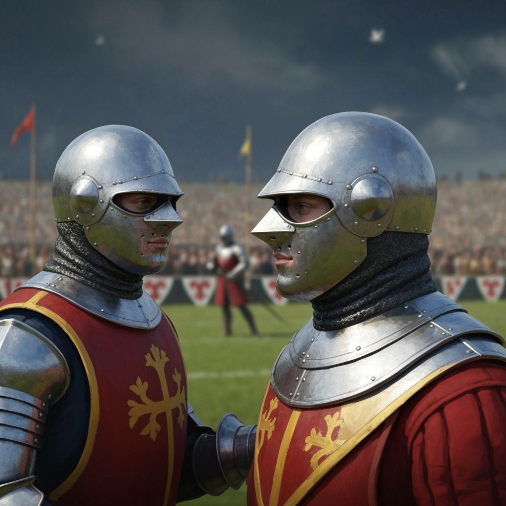 Knights Jousting in 14th Century Style