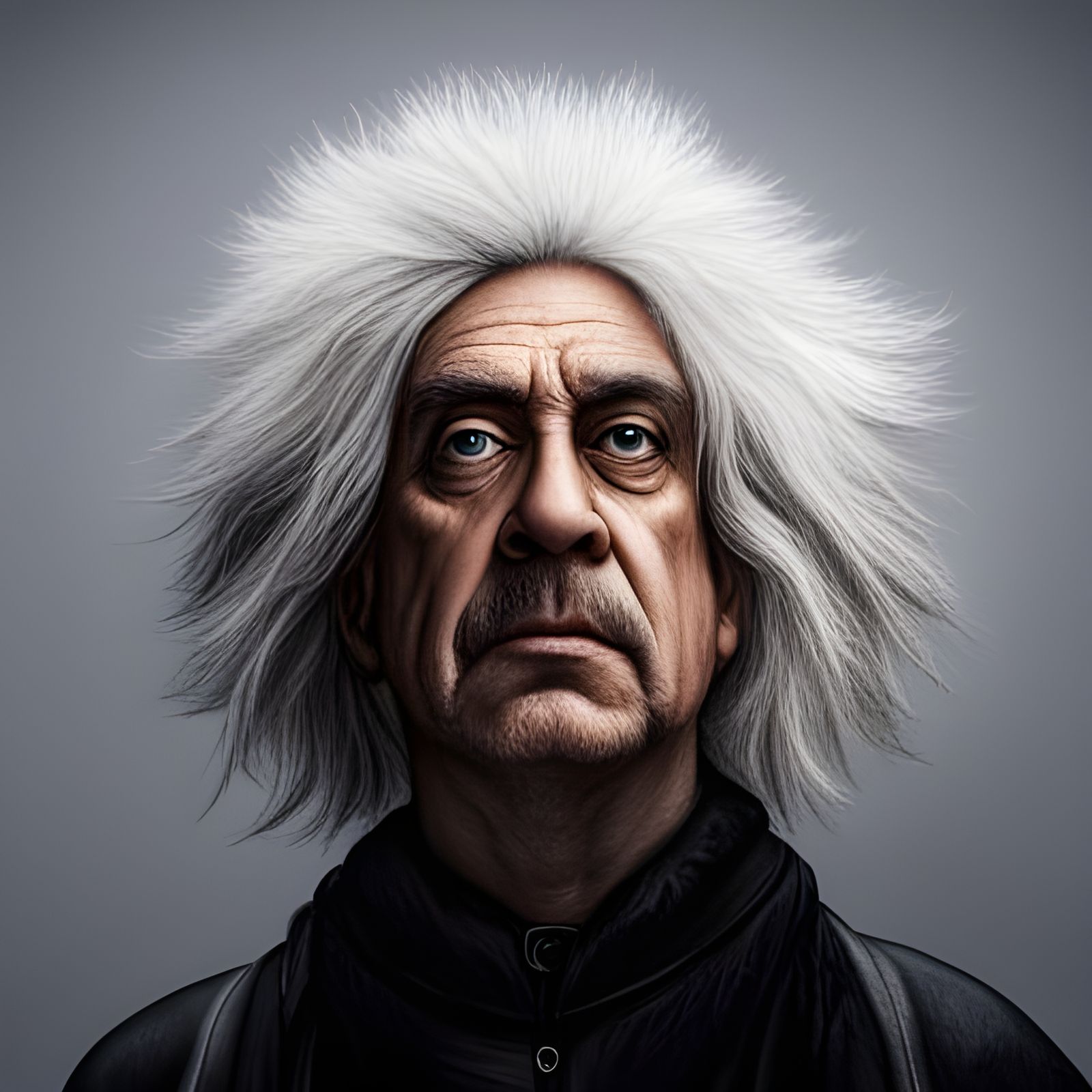 Menacing Portrait of King Buzzo in Gothic Style