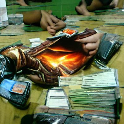 Stylized Fantasy Trading Card Art