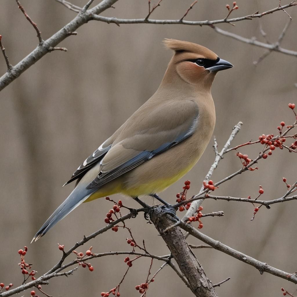 Cedar Waxwing Bird: Stunning Nature Photograph