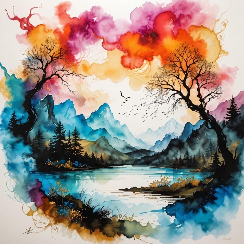 Just another landscape painted in ink