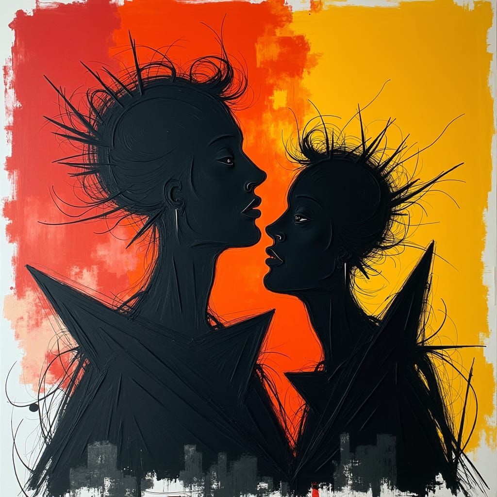 German Expressionist Image of Distorted Forms