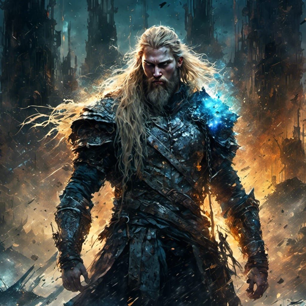 <lora:High Voltage:1.0> Viking