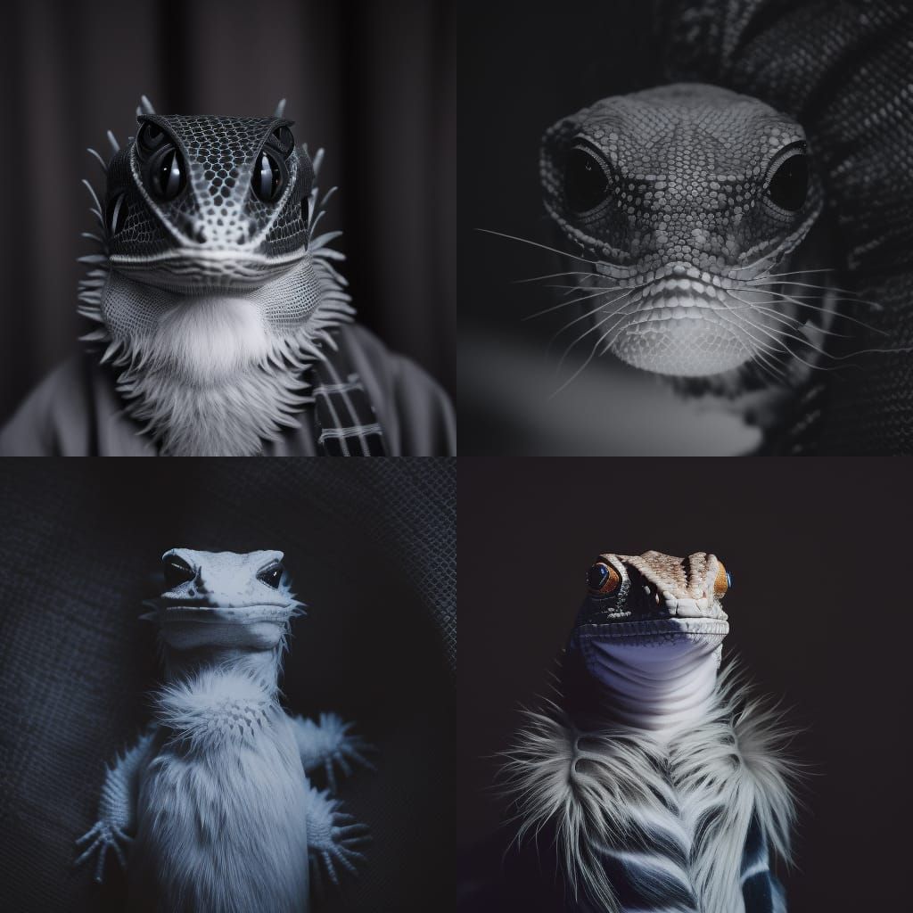 Lizard villians figment Professional photography, bokeh, natural lighting, canon lens, shot on dslr 64 megapixels sharp ...