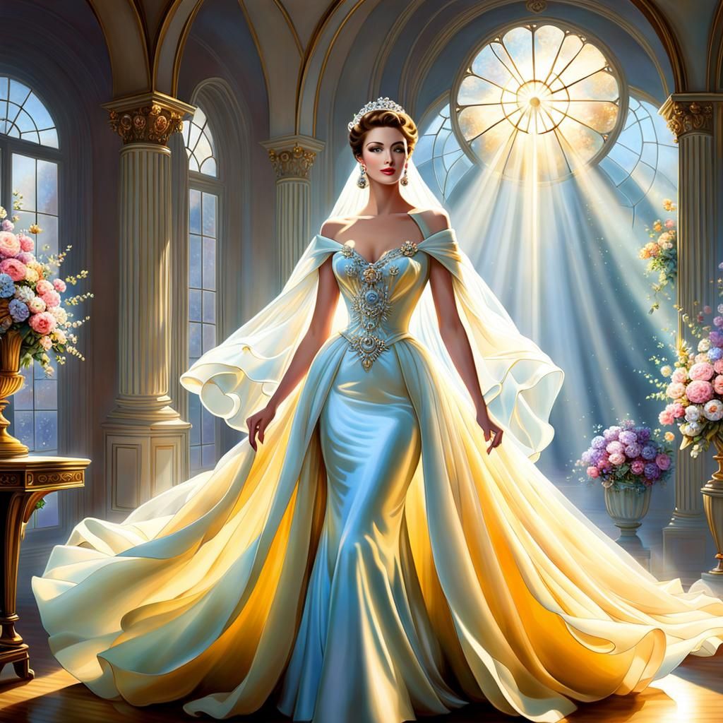 Ethereal Haute Couture Fashion Design in Soft Focus