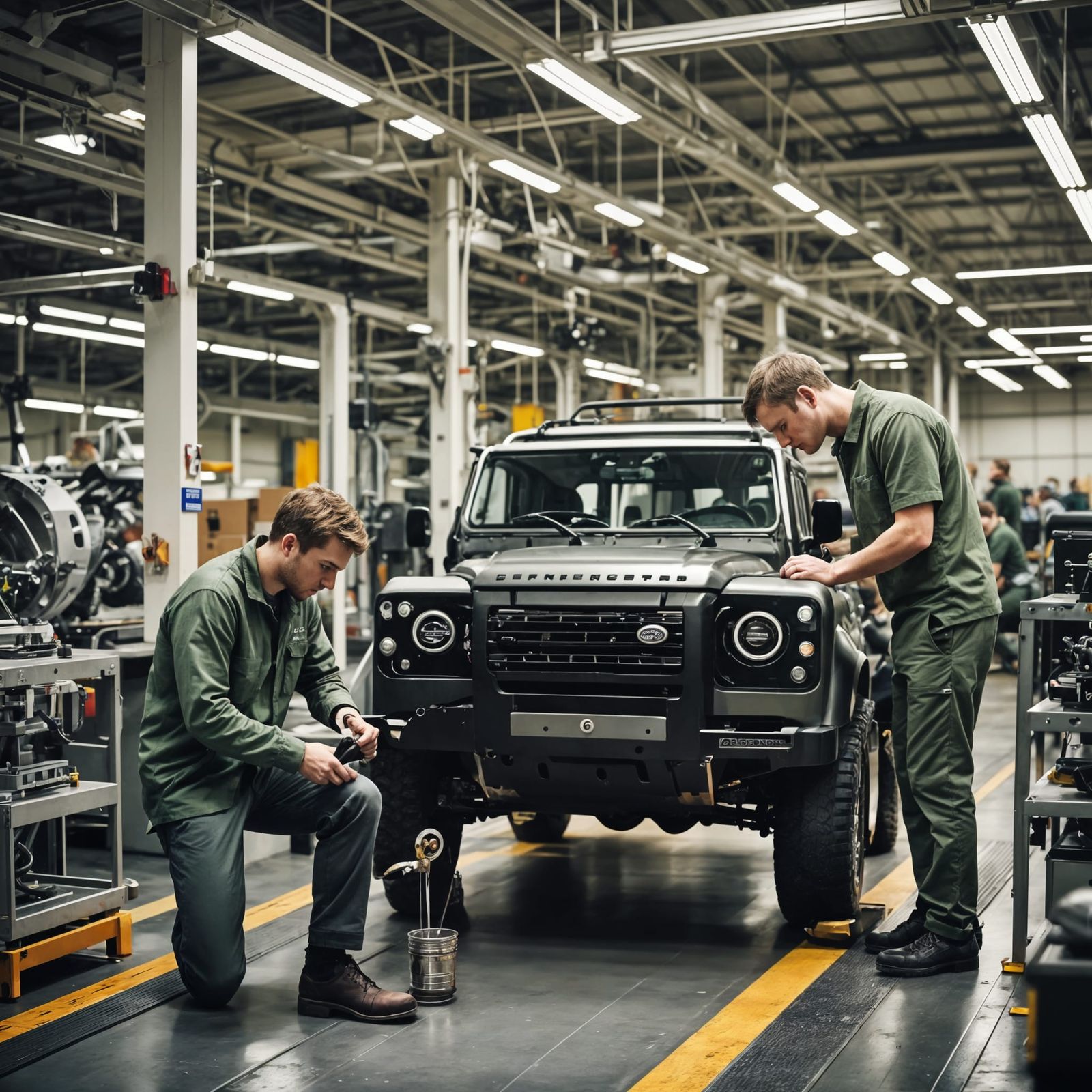 Land Rover Factory: British Workers Assemble Defender