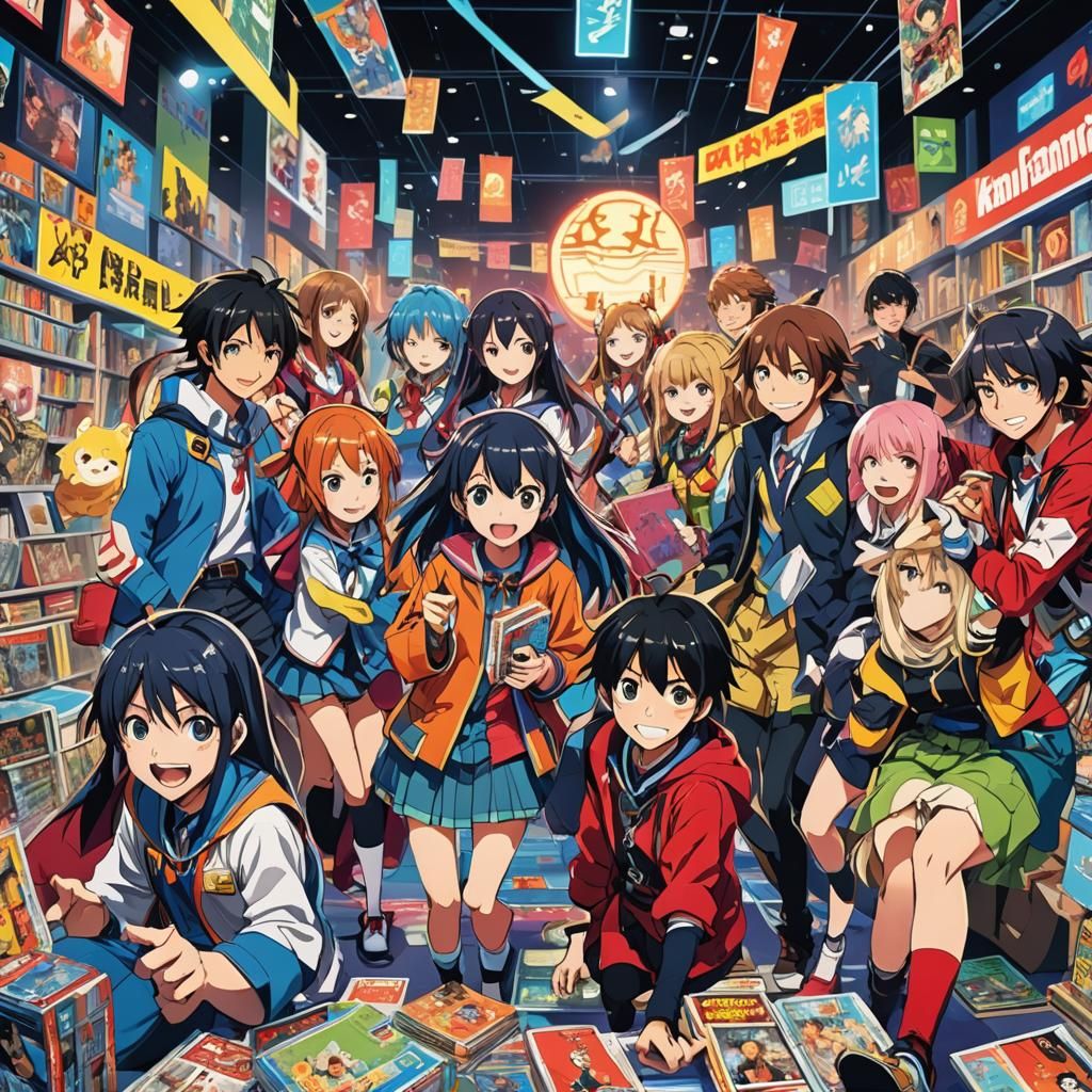 Anime Friends at Comic Con in Manga Style