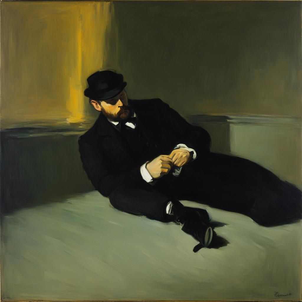 Suicide Scene in Heidelberg School Style