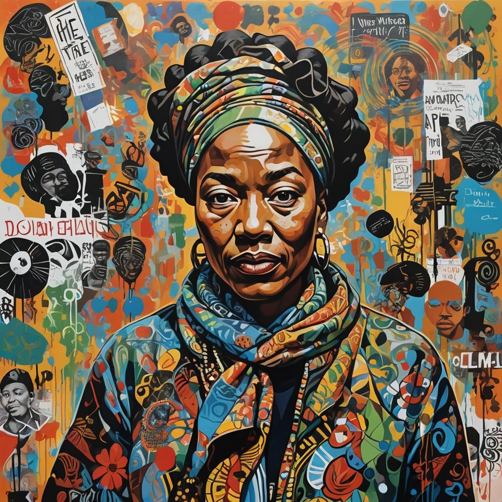 African-American Icons in a Digital Art Fusion