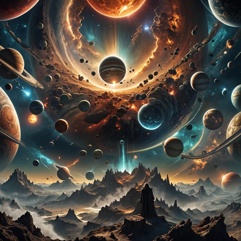Birth of a World: Epic Celestial Digital Art