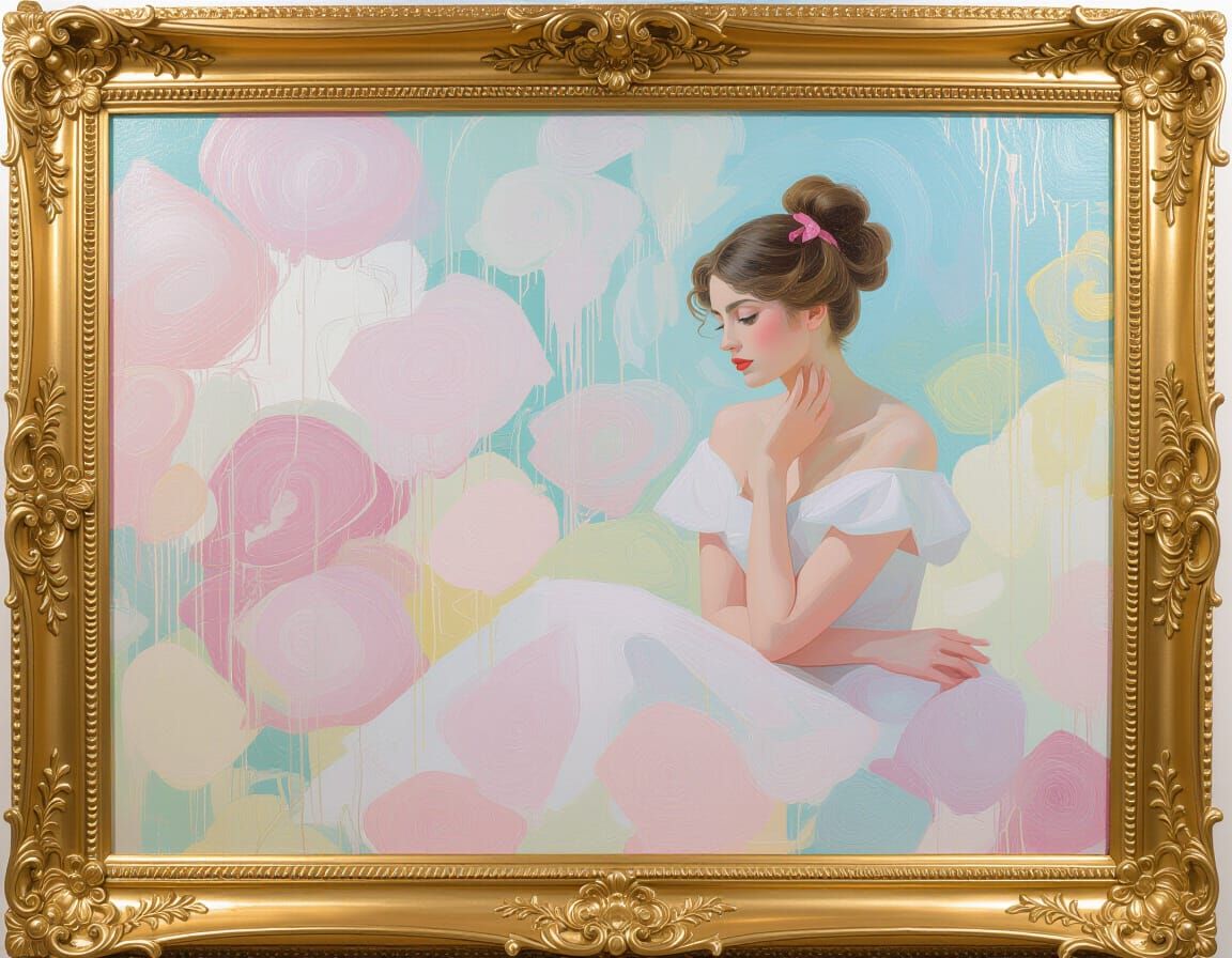 Radiant Rococo Dreamscape in Impressionist Style