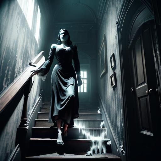 Maya was convinced that the house was haunted and climbed th...