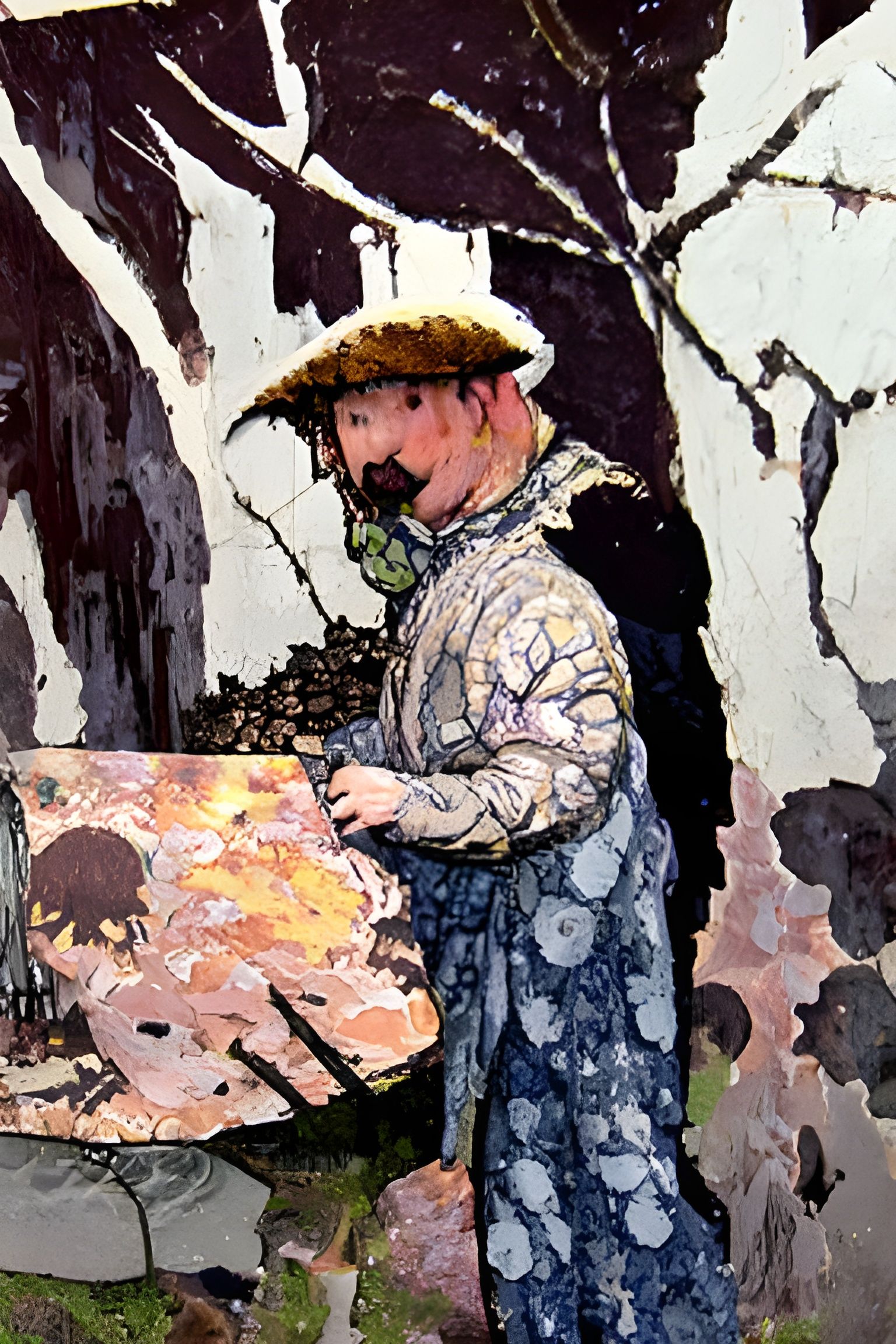 Mushroom Man in Detailed Matte Painting Style