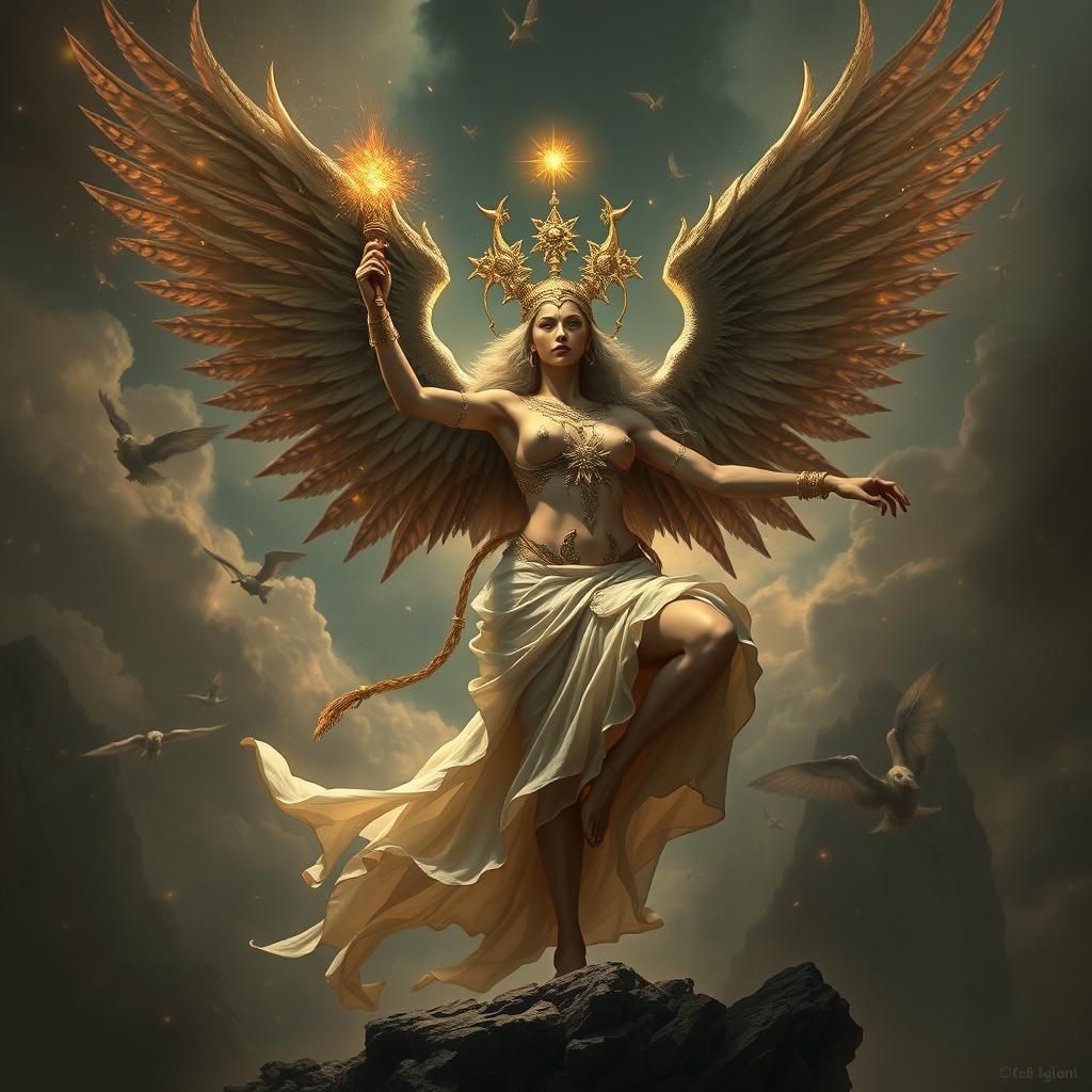 Ahura: Divine and Demonic Digital Photo Illustration