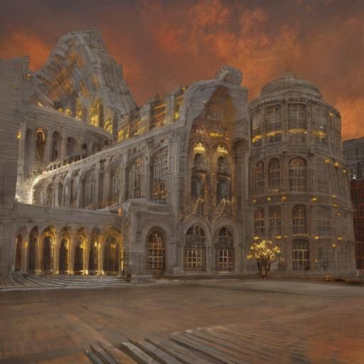 Photorealistic 3D Triangles in CGI Style