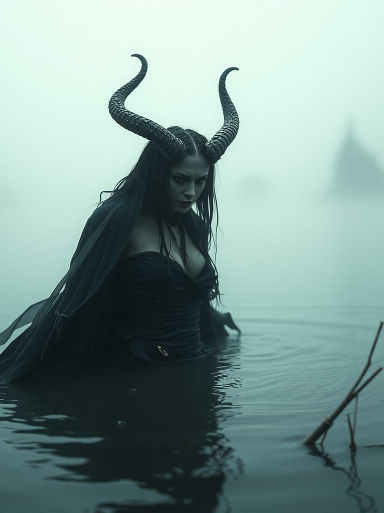 Dark Goddess Emerges from Mysterious Lake