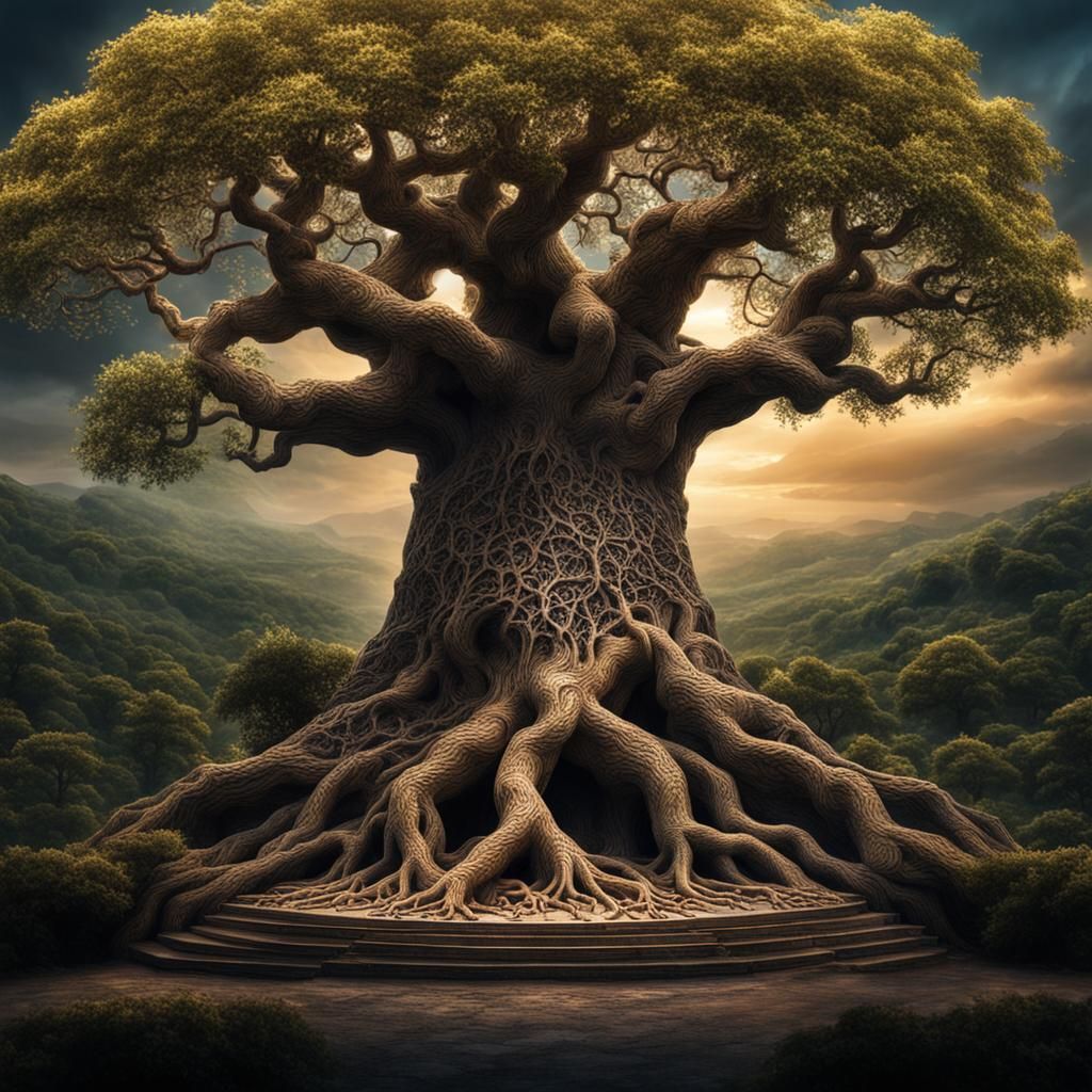 Hyperrealistic Tree of Life in High Definition