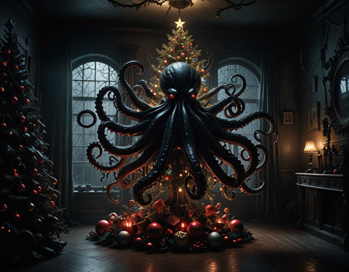 Dark Christmas Nightmare Unfolds in a Haunting Cinematic Sce...