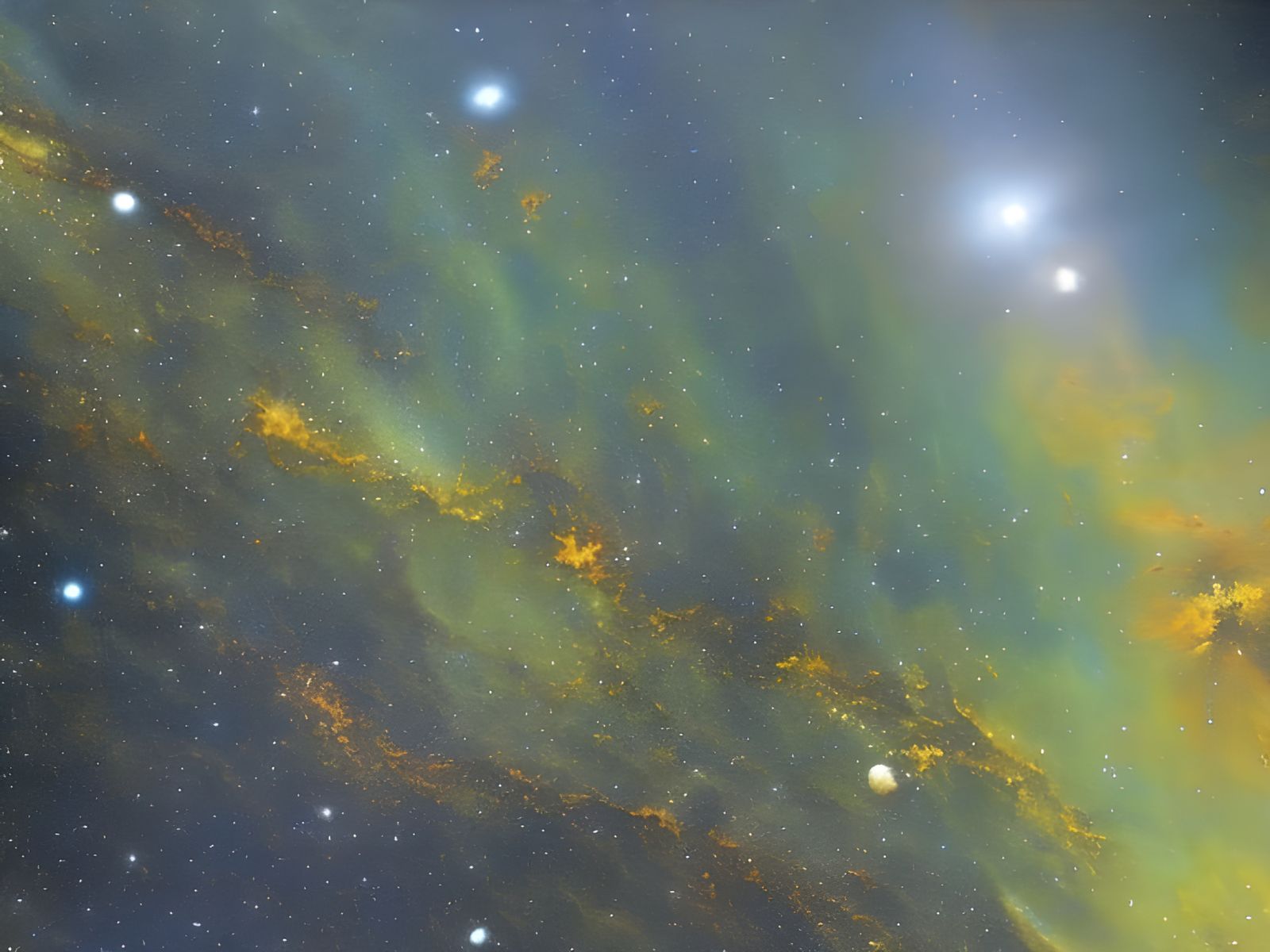 Exploring a Distant Galaxy in Hyperrealistic Style