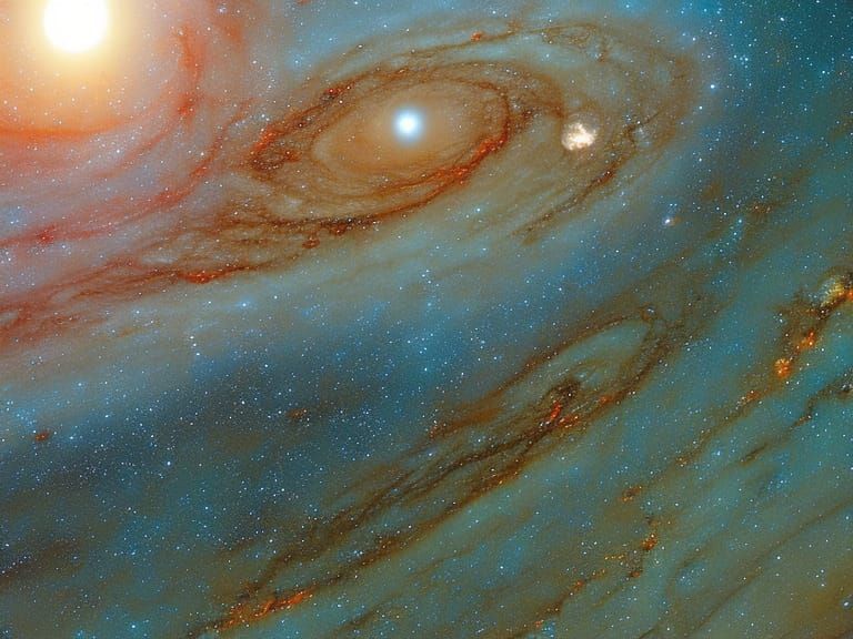 Distant Galaxy Planet Exploration in Fantasy Colors