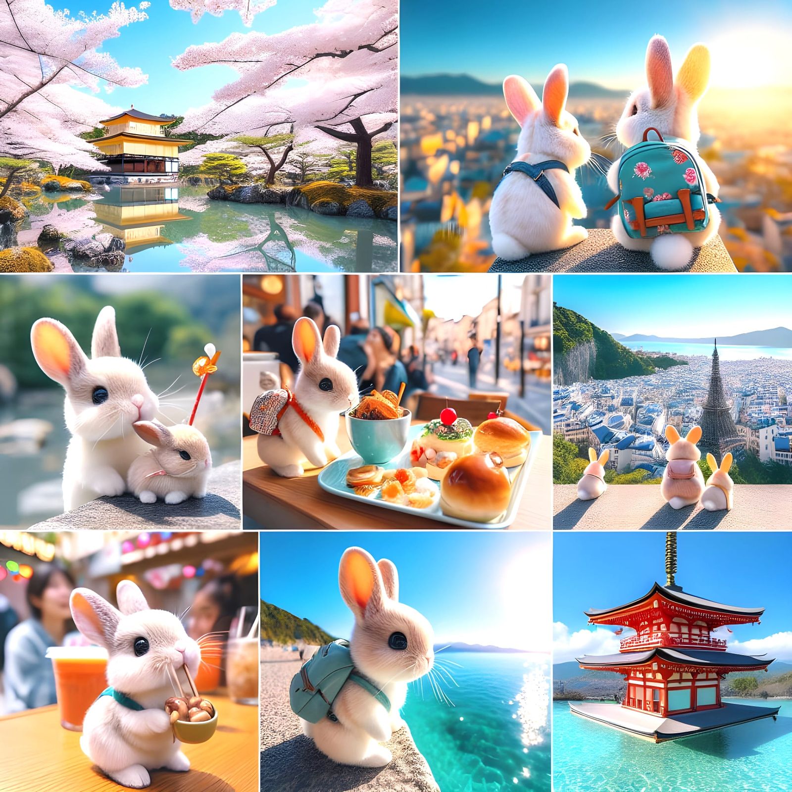 Rabbits Oriental Vacation - The Snapshots