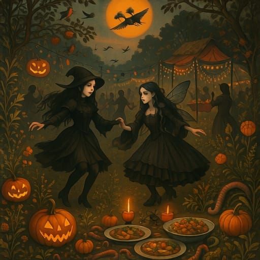 Enchanted Harvest Festival with Dark Cottagecore Vibes