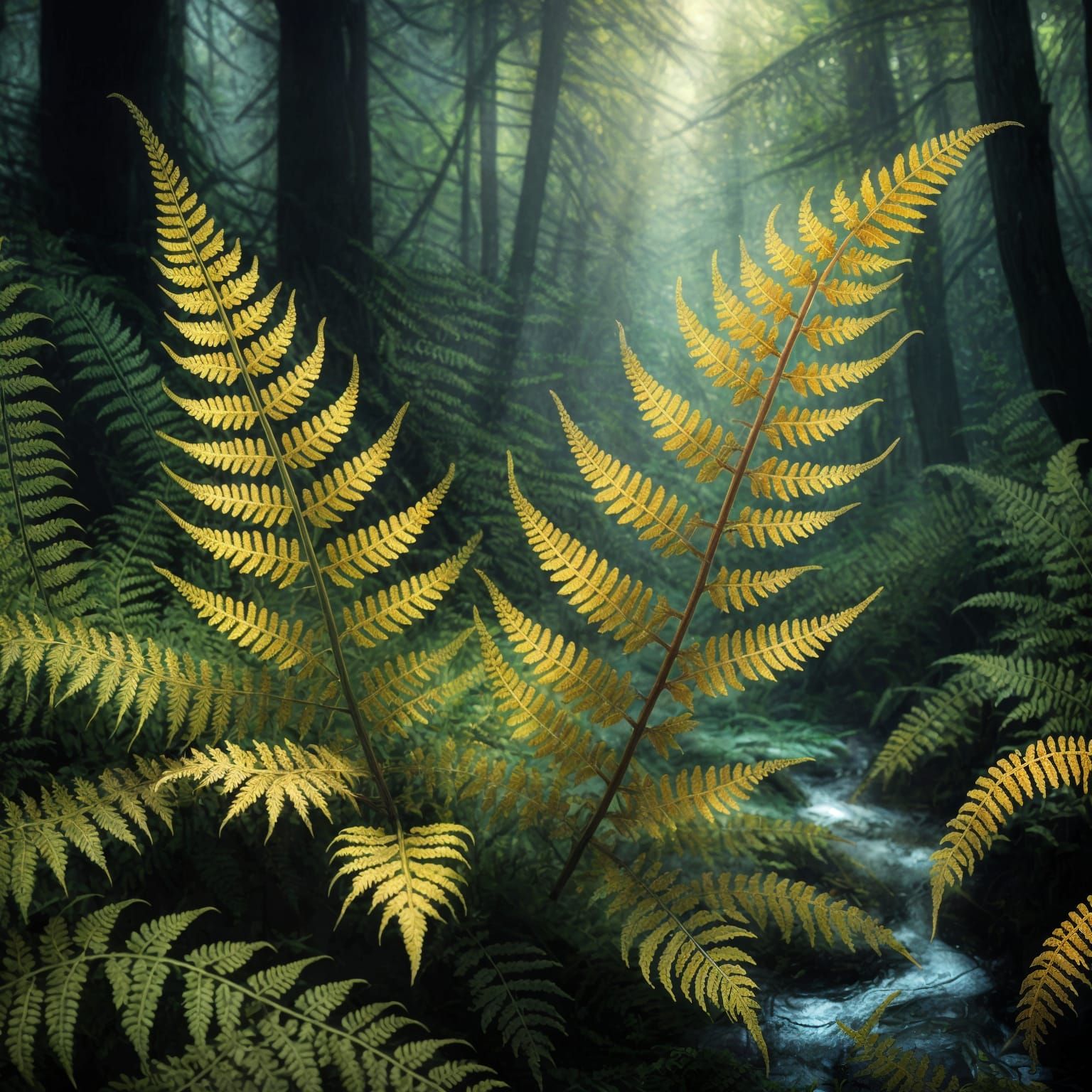 Ethereal Fern in Enchanted Forest