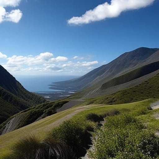 Flooded City: Surreal Digital Painting in Dystopian Style