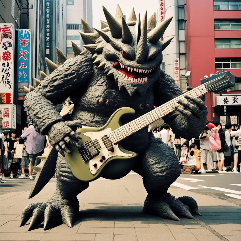 Mecha Kaiju Musician in Tokyo Battle