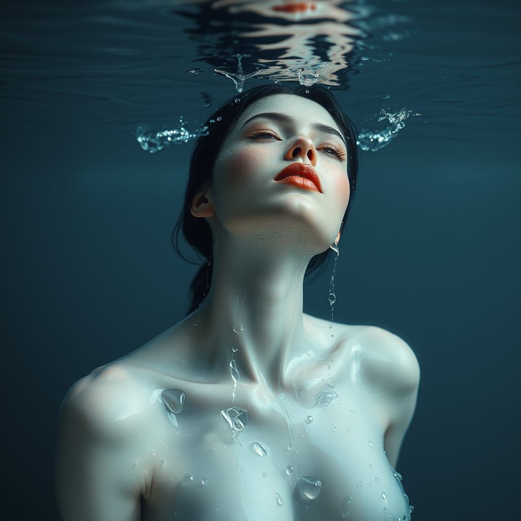 Serenely Emerging Water Goddess