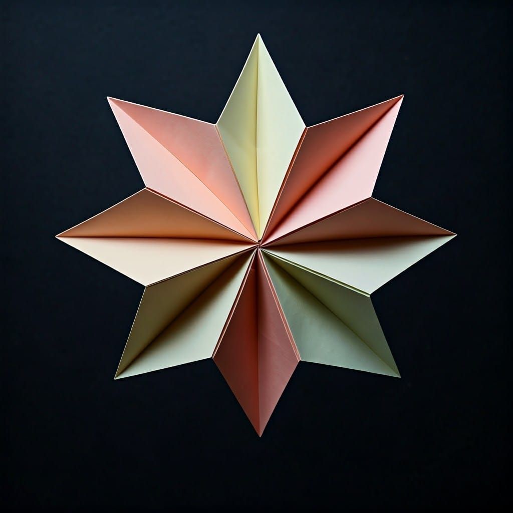 Holographic Origami Paper Folds in Cosmic Illustration