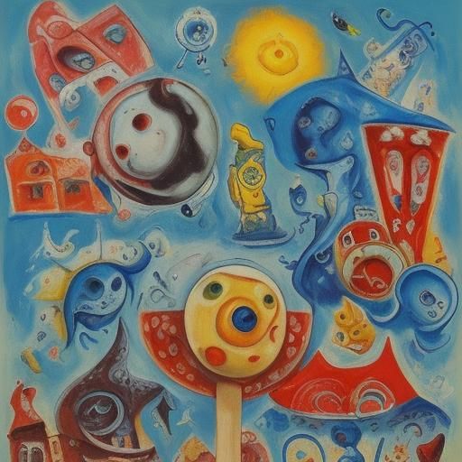 Amoeba's Sunny Day Out: An Impressionistic Scene