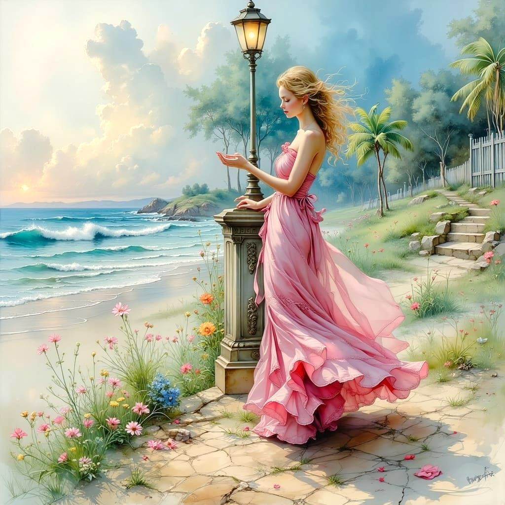 Whimsical Dreamscapes of a Blue-Jean Lady