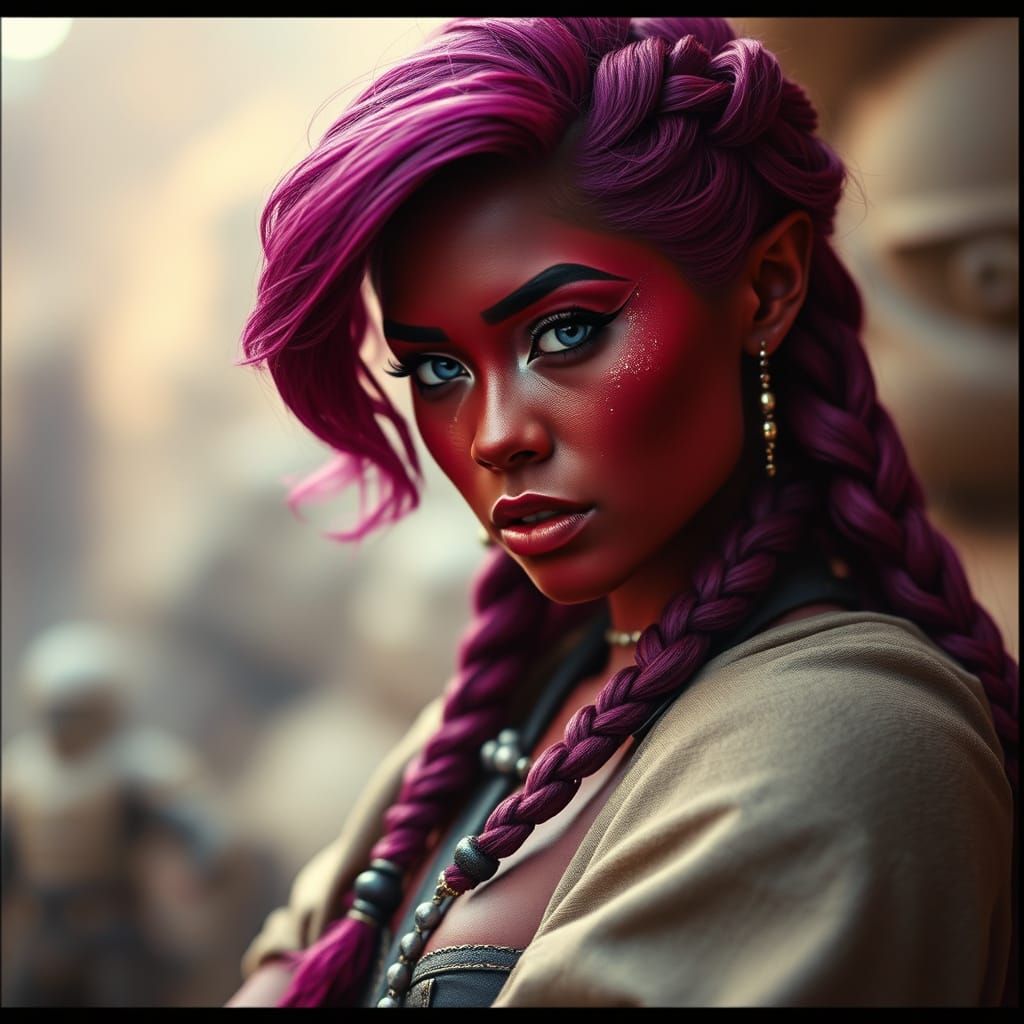 Zeltron Female Scout in Dramatic Cinematic Lighting